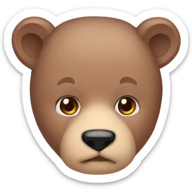 oso con moño rosa sticker