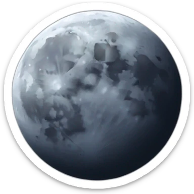 A moon sticker