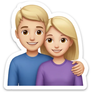 Brother and sister love sticker