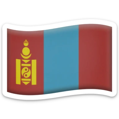 Mongol empire emoji flag sticker