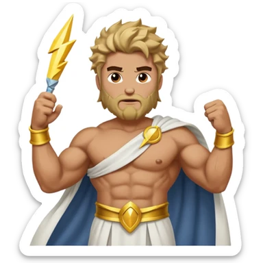 Greek god Zeus sticker