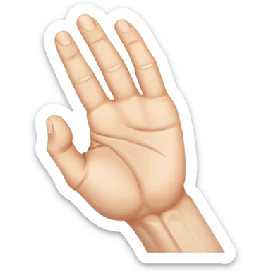 Hand jerking motion sticker