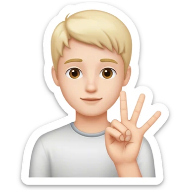 young vamp hand sign sticker