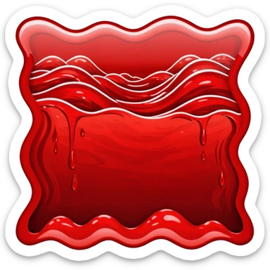 Blood Red river sticker