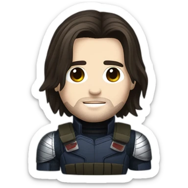 Winter soldier Bucky sticker