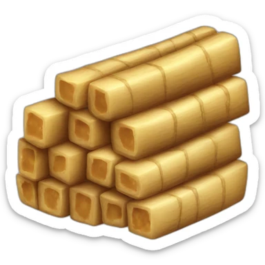 raw brown sugar cane cubes sticker