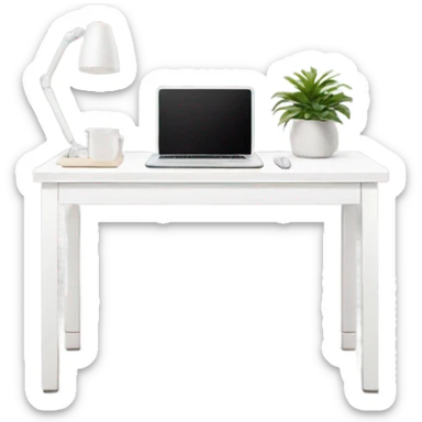 minimalist-clean-work-desk-with-white-wood-colorway-front-view sticker