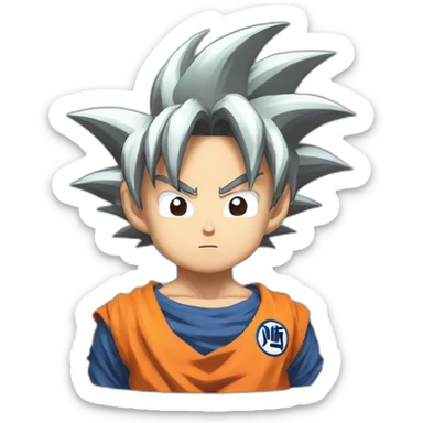 Son goku telling you to sleep sticker