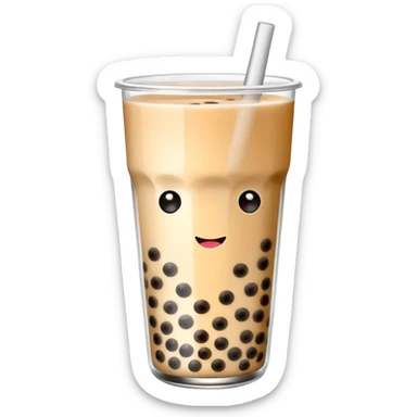 Bubble tea sticker