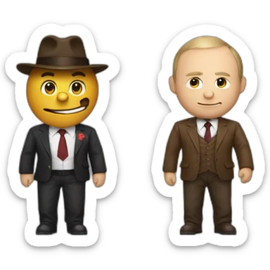 putin adn freddy fazbear sticker