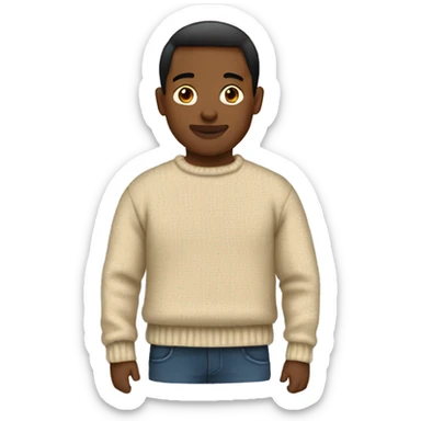 beige sweater sticker