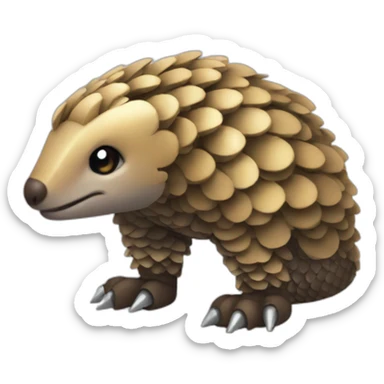 robot pangolin sticker