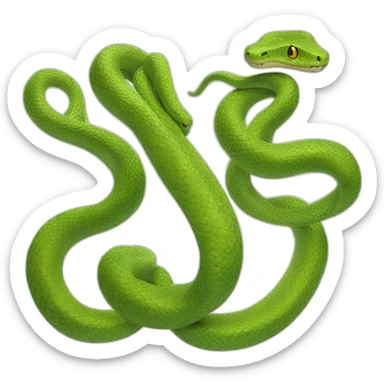 double headed snake detailed full body sticker