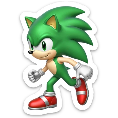green sonic sticker