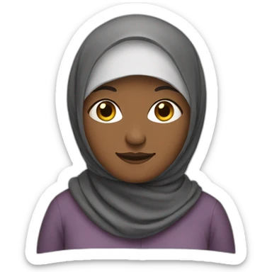 grandma in a hijab sticker