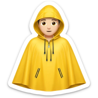 rain poncho sticker