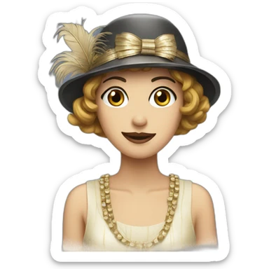 movie flapper sticker