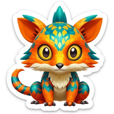  exotic tropical Fakémon-Pokémon-Vernid-creature sticker