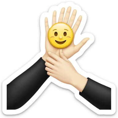 slitting my wrist normal round yellow emoji like traditional original emojis before the people ones sticker