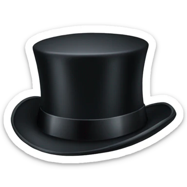A top hat sticker