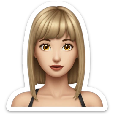 yulia nova, cuerpo entero, fotorrealista, intrincado, 4k, atmosférico, sexy, detallista, marcando, mirada pícara, plano general sticker