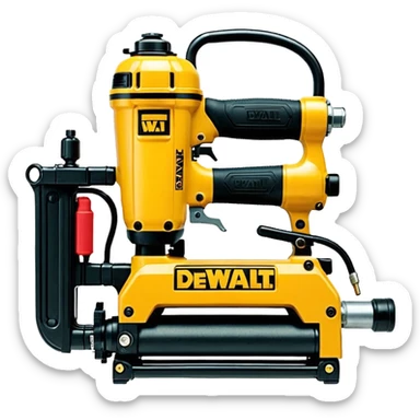 DEWALT 6 Gal. 18-Gauge Brad Nailer and Heavy-Duty Pancake Electric Air Compressor Combo Kit emoji style  sticker