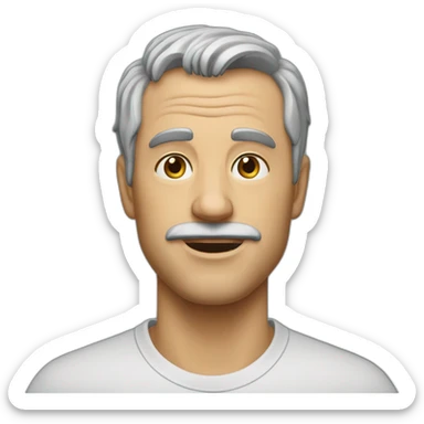 Mann-grauhaarig-ohne-bart-alt sticker