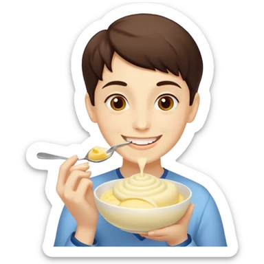 Me eating rasmalai sticker