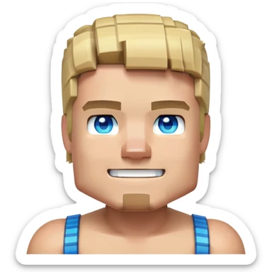 Minecraft Steve character sticker