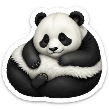panda sleeping emoji sticker