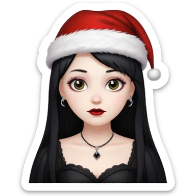 Goth Dommy mommy Santa Clause sticker