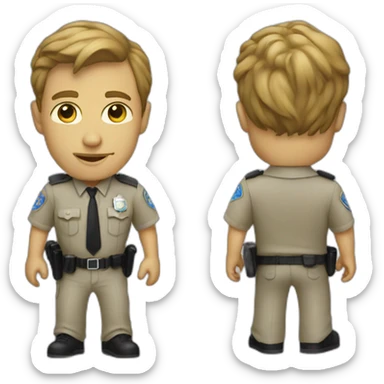 Actor designer skateboarder police businessman sticker