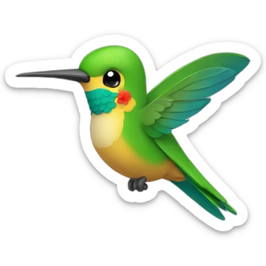 happy colibri sticker