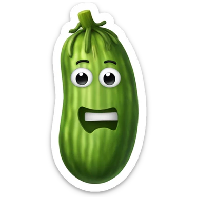 A big Christmas dill pickle sticker