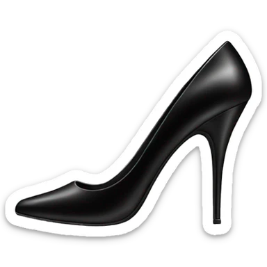 black high heel  sticker