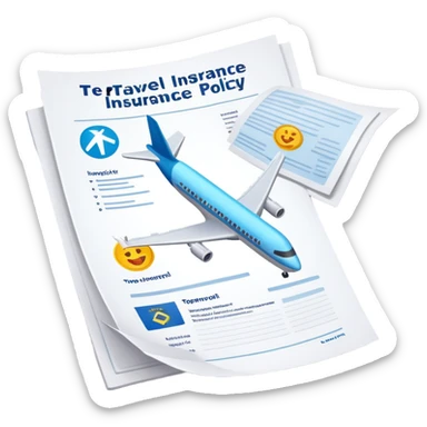 Travel insurance sticker