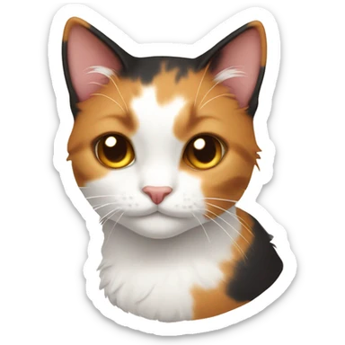 calico cat cute sticker