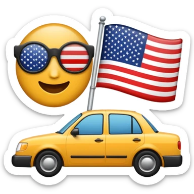 Generate USA trip emoji sticker