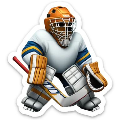Ice hockey goalie sticker
