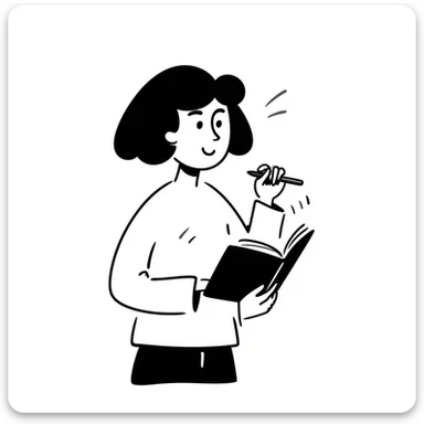 article illustration in doodle style, hand-drawn lines, casual sticker