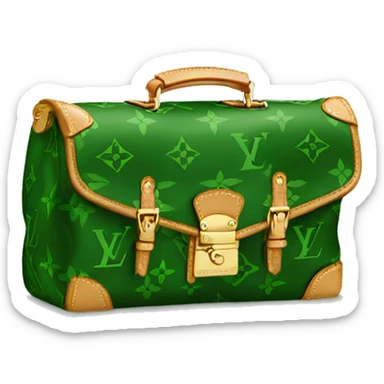 Louis Vuitton bag green sticker