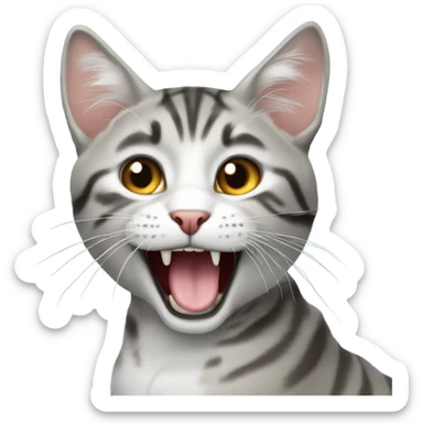 кошка с бантиком sticker