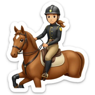 horse rider sticker