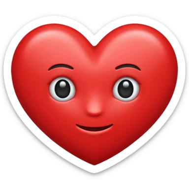 Un emoji cœur sticker