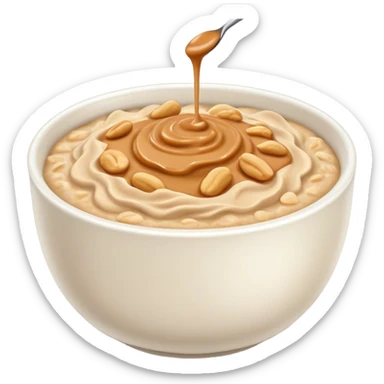 Peanut butter oatmeal sticker