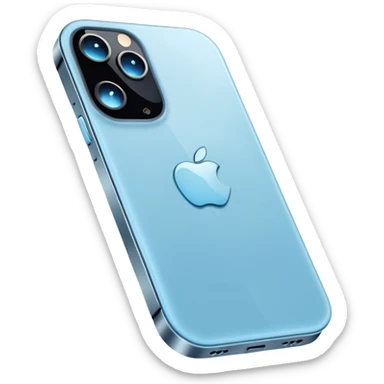 iPhone 13 Pro in light blue colour sticker