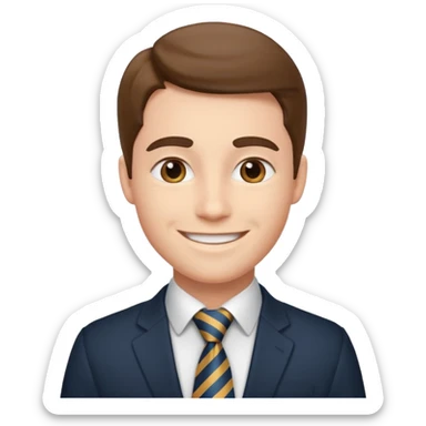 hazme un emoji estilo apple que ayude a una empresa sticker