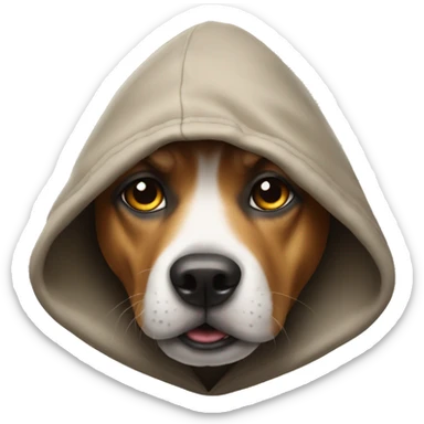 Dog in the hood sticker