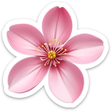 Single cherry blossom sticker