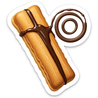Churro with chocolate  sticker